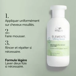 Elements Shampoing Calming Wella 1000ml -Magasin de cheveux 114.122 5 04797.1694011959