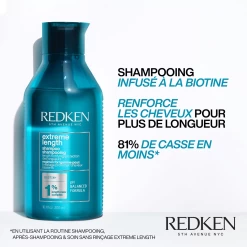 Shampooing Extreme Length Redken 1000ml -Magasin de cheveux 3474636920211 1 31144.1694782118