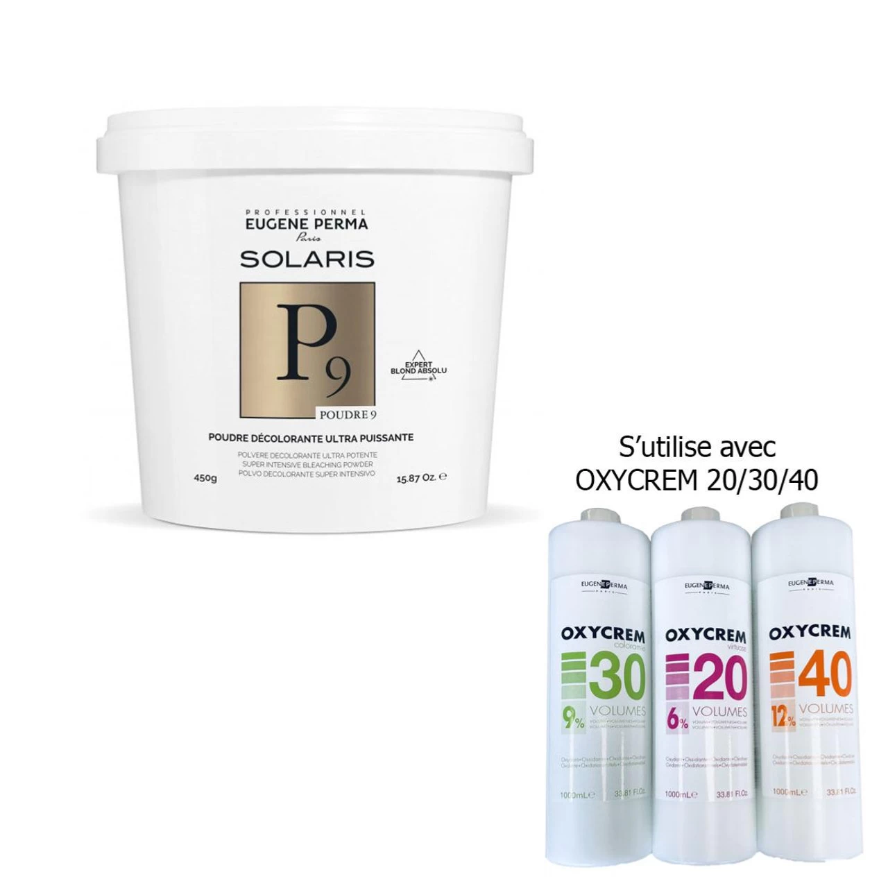 Poudre Décolorante Solaris P9 Ultra Puissante Eugène Perma 450g 2 Poudre Décolorante Solaris P9 Ultra Puissante Eugène Perma 450g – Image 2