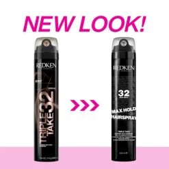 Max Hold Hairspray 32 Redken 300ml -Magasin de cheveux Redken Triple Take 32 300ml 84153.1694768860