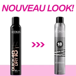 Quick Dry 18 Redken 400ml 9 Quick Dry 18 Redken 400ml -Magasin de cheveux Spray Se chage Rapide Quick Dry Redken Styling New look 51960.1694768489