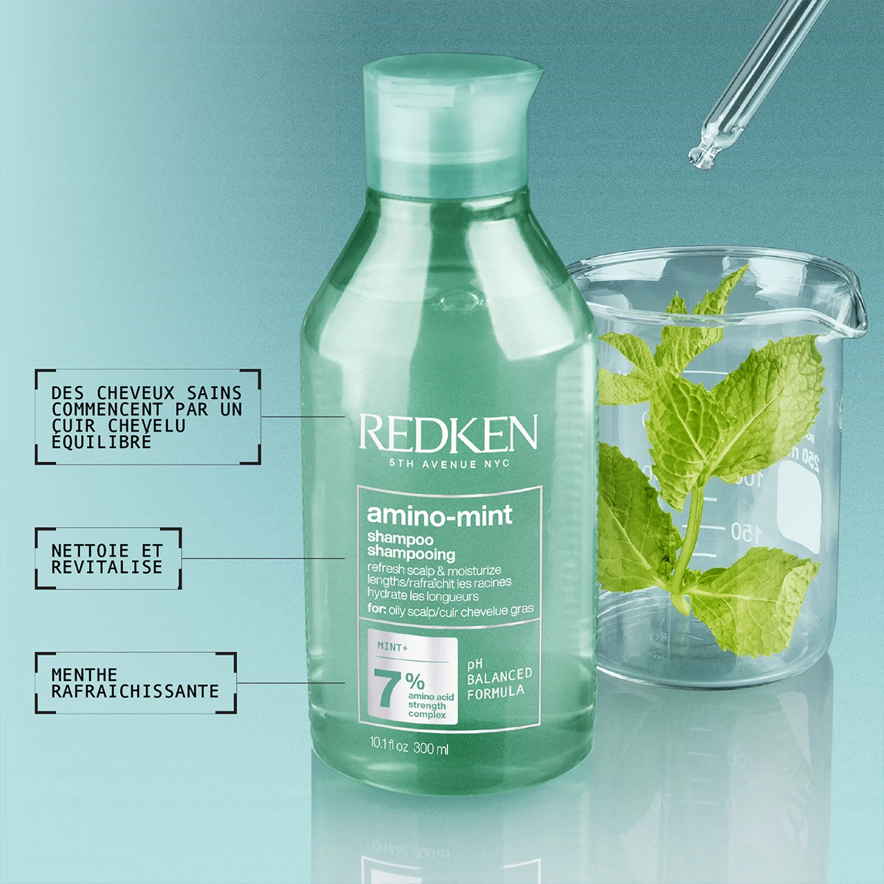 Shampoing Amino-Mint Redken 300ml 2 Shampoing Amino-Mint Redken 300ml – Image 2
