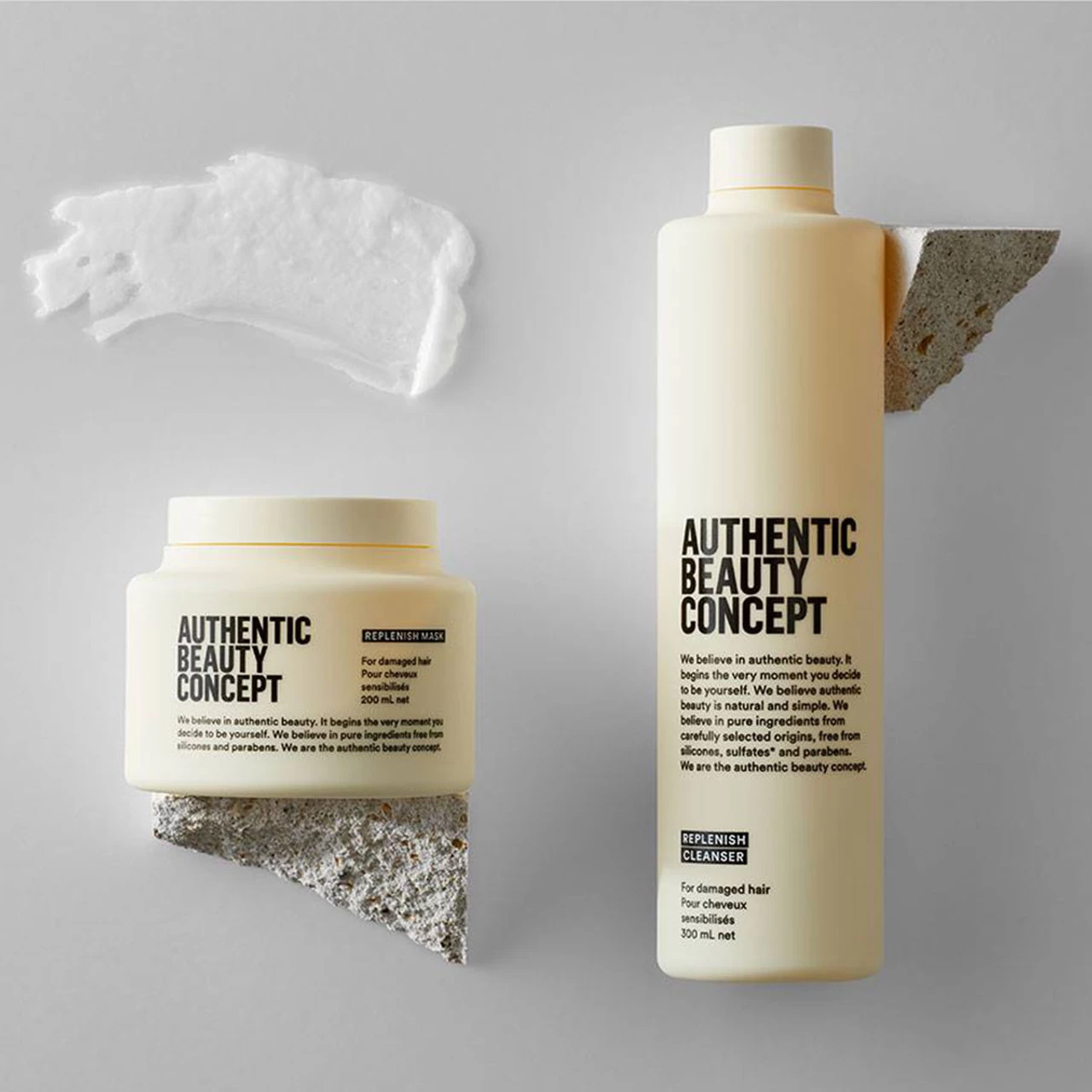 Bain Réparateur Cheveux Sensibilisés Authentic Beauty Concept 300ml 2 Bain Réparateur Cheveux Sensibilisés Authentic Beauty Concept 300ml – Image 2