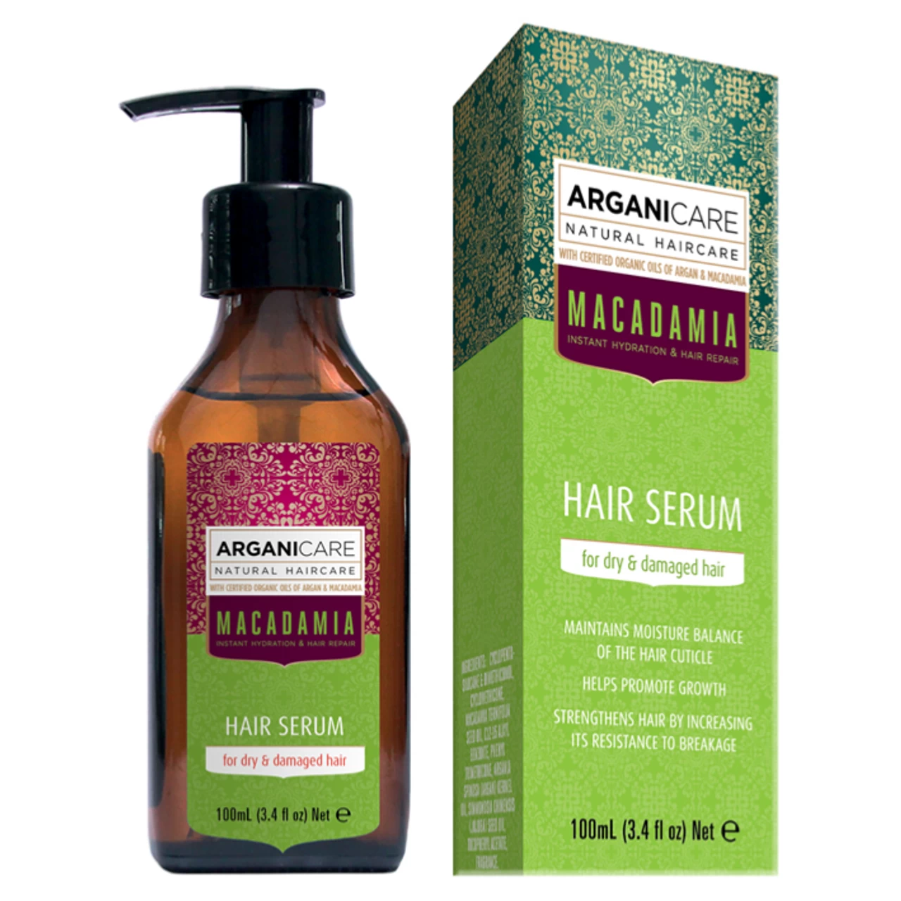 Sérum Macadamia Arganicare 100ml 1 Sérum Macadamia Arganicare 100ml