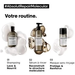 Shampooing Absolut Repair Molecular L'Oréal Professionnel 1500 Ml -Magasin de cheveux molecular 1 25564.1694081532